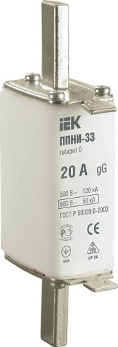 Вставка плавкая предохранителя IEK ППНИ-33 габарит 0 20А фото Вставка плавкая предохранителя IEK ППНИ-33 габарит 0 20А картинка